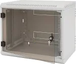 Triton Wall-mounted rack, single-piece, 15U (w)600x(d)495, perforated door