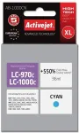 Tooner Activejet AB-1000CN Ink (replacement for Brother LC1000C/970C; Supreme; 36 ml; cyan). Prints 550% more.