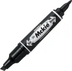 ZEBRA Marker permanentne Mckie Bold 2 otsaga 1.0mm /4-6mm l&otilde;igatud ots, must