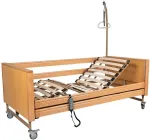 MDH rehabilitation and care bed, CAREBED PREMIUM wooden bed surface