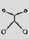 Lovehoney Fifty Shades of Grey Sweet Anticipation Reversible Under Mattress Restraint Set Bondage collar Black Faux leather