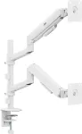 Ergo Office Mount/Hanger for 2 Monitors, Gas Spring, 17"-32", 1-10 kg, Matte White, ER-692 W