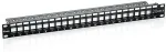 EQUIP 19" Patchpanel 24xKeystones UTP 1U LSA/110 RAL9005