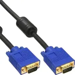 INLINE Premium - VGA-Kabel - 15-polig HD D-Sub (HD-15) ohne Pin 9 (M) - 15-polig HD D-Sub (HD-15) ohne Pin 9 (M) - 2,0m - geformt - Schwarz (17719S)