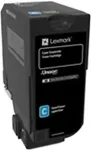 Tooner LEXMARK - Cyan - Original - Tonerpatrone LCCP, LRP, Lexmark Corporate - f&uuml;r Lexmark CS720de, CS720dte, CS725de, CS725dte, CX725de, CX725dhe, CX725dthe (74C20CE)