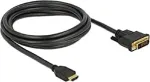 DeLOCK HDMI> DVI 24 + 1 bidirectional black 2m
