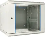 Extralink 12U Wandmontierter Rackschrank 600x600 Grau, Zweigeteilt