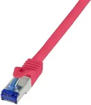 Logilink Patchkabel Ultraflex, Cat.6A, S/FTP, rot, 0,5 m