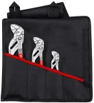 KNIPEX Pliers Wrench Set, 3-piece, red pliers set, in folding case