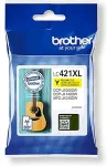 Tooner Brother LC421XLY Ink Cartridge, Yellow | Brother LC421XLY | Ink Cartridge | Yellow