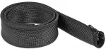 DeLOCK Geflechtschlauch mit Rei&szlig;verschluss hitzebest&auml;ndig 1 m x 50 mm schwarz