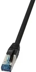 LOGILINK - Patch-Kabel - RJ-45 (M) bis RJ-45 (M) - 30 m - SFTP - CAT 6a - halogenfrei, im Freien, ohne Haken - Schwarz (CQ6125S)