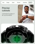 SPIGEN Kaitse&uuml;mbris kellarihmaga Rugged Armor Pro, Google Pixel Watch 5 (41mm) / Watch 4 (41mm), matt must, komplektis laadimisalus,