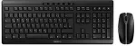Klaviatuur CHERRY Tastatur und Maus Set Stream Desktop RF Wireless Black QWERTZ DE