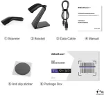 QOLTEC Barcode scanner 1D 2D scanner stand QR EAN US
