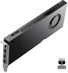 Videokaart PNY NVIDIA RTX PRO 4000 Blackwell OEM Version, PCI-Express x16 Gen 5.0, 24 GB GDDR7 ECC 192-bit, 672 GB/s, 140W, FMHL Single Slot (11,2cm H x 24,1cm L), 4x DP 2.1b
