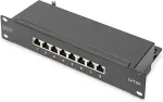 Digitus Patchpanel 1HE 10" 8-Port Cat6A Class E geschirmt sw