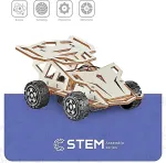 Noname Wooden Assembly Kit Four-Wheel Drive Racing Car, STEM Educational Toy