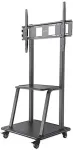 Manhattan Trolley Mount Stand for TV & Monitors, For screens 37" to 100", VESA compatibility: all between 200x200 to 800x600mm - check the dimensions of the four mounting holes on back of screen to ensure it fits, Max 150kg, Black, LFD, Stand, Bracke