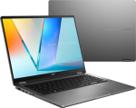 S&uuml;learvuti ASUS Vivobook 14 Flip TP3407SA-DS74T Intel Core Ultra 7 256V Hybrid (2-in-1) 35.6 cm (14") Touchscreen WUXGA 16 GB LPDDR5x-SDRAM 1 TB SSD Wi-Fi 7 (802.11be) Windows 11 Home Grey New Repack/Repacked