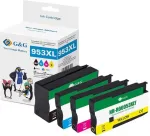 Tooner G&G Tindi komplekt 4 tk HP 953XL/ 3HZ52A BK/C/M/Y tindiprinterile