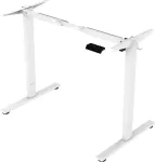 Home4you T&ouml;&ouml;laud ERGO FIT 1-mootoriga 120x60xH71,5-116cm, must/valge