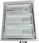 EMITER Switchgear attached DCAC hermetic IP66 EMITTER with DC surge arrester Noark 1000V type 1+2, 5 x PV string, 5 x MPPT // og. AC Noark type 1+2, 100A 3-F, FR 100A, syg. Faz + Socket