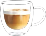 Home4you Kruusid DOUBLE 2tk 200ml klaasist topeltseinaga