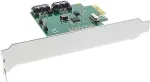 INLINE - Speichercontroller (RAID) - SATA 6Gb/s - 600 MBps - RAID 0, 1 - PCIe 2.0