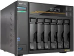 Asustor LOCKERSTOR 6 Gen3 (AS6806T) NAS Desktop AMD Ryzen V3C14 16 GB DDR5 ADM Black
