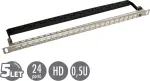 Solarix 19" modular unpopulated high-density patch panel 24 ports 0.5U SX24HDM-0-STP-SL-UNI