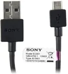 SONY USB-kaabel MicroUSB, 10cm, must,