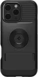 Spigen Kaitse&uuml;mbris Slim Armor (MagFit), Apple iPhone 16 Pro, must, tugijalaga, MagSafe,