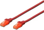 Digitus Patchkabel RJ45 U/UTP Cat6 1.00m rot Hebelschutz Polybeutel