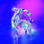 4m KidzMaker DIY komplekt Vilkuv holograafiline origami &uuml;kssarvik