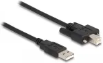 DELOCK Kabel USB 2.0 Typ-A Stecker zu Typ-B Stecker mit Schrauben 3 m