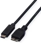 ROLINE USB 3.2 Gen 1 Kabel C-Micro B ST/ST schwarz 1m