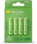 GP 4x rechargeable batteries AA / R6 ReCyko 2700 Series Ni-MH 2600mAh