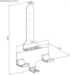 Maclean Wall mount stand for Playstation 5, RS181