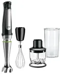 Procter & Gamble Braun Multiquick 7 MQ 7025X Stavblender Premium sort/b&oslash;rstet rustfrit st&aring;l