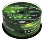 Toorikud MEDIARANGE DVD-R 4.7GB 50pcs Spindel 16x
