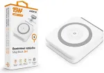 ALIGATOR Wireless charger Mag-Book 2in1, designed for MagSafe and Apple Watch charging, 15W, white