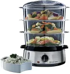 Russell Hobbs 19270-56 steam cooker 3 basket(s) Freestanding 800 W Black, Stainless steel