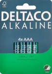 DELTACO AAA batteries Alkaline 4-pack / LR03-4B / 1903315