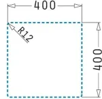 PYRAMIS Valamu Ithaka 40x40 1B UM Volcano must