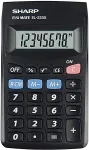 Kalkulaator SHARP EL-233S calculator Pocket Basic Black