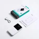 Joyroom Mini akupank Star Series digitaalse ekraaniga C+U+U, PD 22.5W, 10000 mAh, White (JR-QP191)