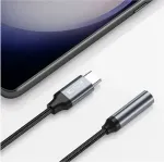 Tech-Protect K&otilde;rvaklapipistiku adapter USB-C otsik -> 3.5mm pesa, must,
