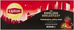LIPTON Must tee , English Breakfast, 25 tk/pakk, teekott, 2 tk