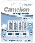 Camelion | AA/HR6 | 2300 mAh | AlwaysReady Rechargeable Batteries Ni-MH | 4 pc(s)